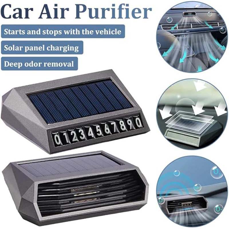 Odor Eliminator Car - Solar Energy Powered Car Air Purifier